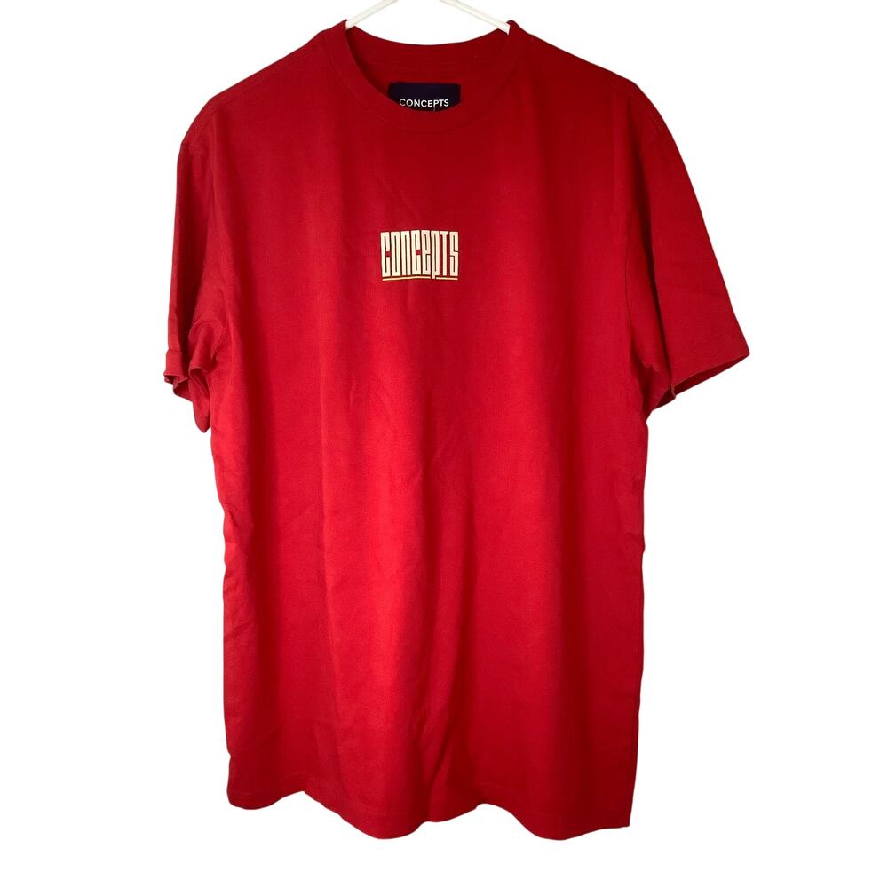 Concepts Men's SM Red Logo Graphic Print Short Sleeve T Shirt Streetwear R6-11